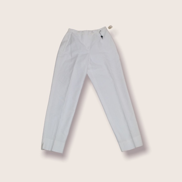Tahari Wide Leg Suit Pants in White / Cream NWT - Picture 1 of 5
